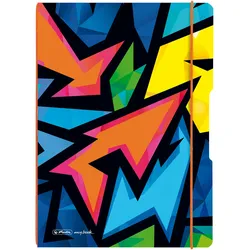 Herlitz Notizh.flex PP A4 2x40li+ka Neon Art, my.book