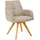 Linea Natura Armlehnstuhl Stoff taupe Wildeiche
