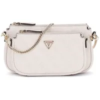 GUESS Umhängetasche Noelle II Double Pouch Crossbody Bag White