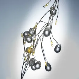 MARELIDA LED Lichterkette Diamant Cluster Dekolichterkette - 100 warmweiße LED - L: 1,2...