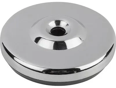 TELLER FÜR STELLFÜßE STAHL, KOMP:GUMMI, D=80
