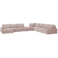 Sofa.de Wohnlandschaft Branna ¦ rosa/pink ¦ Maße (cm): B: 502 H: 89 T: 412