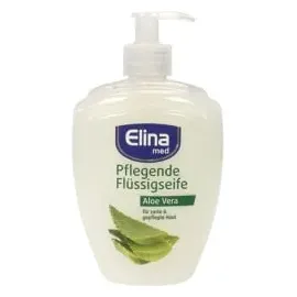 Elina med Creme Seife Pflegende Seife Aloe Vera Flüssigseife Pumpspender, 500ml