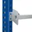 Schulte Durchschubsicherung für Schulte Palettenregal Typ S, Länge 1825 mm, Palettenüberstand 75 mm,