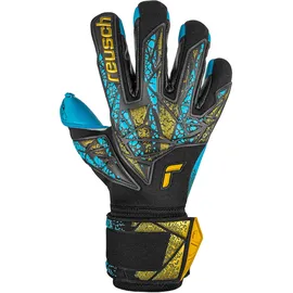 Reusch Torwarthandschuhe Attrakt Aqua Finger Support Gold/Schwarz/Mehrfarbig 9,5