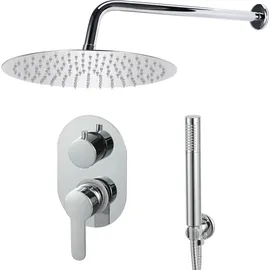 vidaXL Duschsystem Edelstahl 201 Silbern - Silber