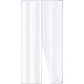 luxuskollektion Fliegengitter Tür Magnet Insektenschutz 120 x 210 cm Weiß