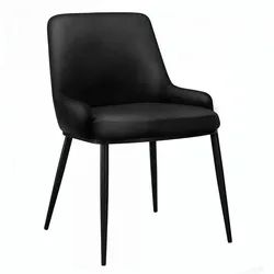 Mila | Hotel Stuhl | Leder | Schwarz