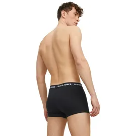 JACK & JONES Solid Boxershorts 10 Einheiten Black / Detail Black / Black XL