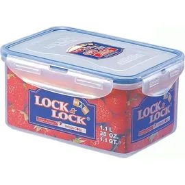 Lock & Lock Frischhaltedose rechteckig transparent 18,1 x 12,8 x 8,8 cm 1,1 l 3-teiliges Set