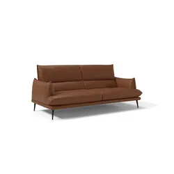 2,5-Sitzer EGOITALIANO "FUNNY, hochwertiges und aktuelles Design, bequeme Rückenlehne", braun (erdbraun), B:210cm H:90cm T:95cm, Sofas, toller Sitzkomfort