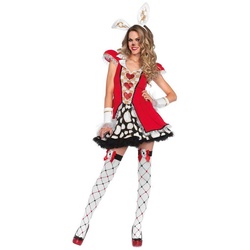 Leg Avenue Kostüm Sexy Märzhase, Verführerisches Kostüm für märchenhafte Auftritte rot M-L