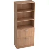 Hammerbacher V7300 Aktenschrank 80 x 42 x 200,4 cm nussbaum