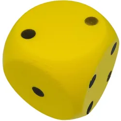 XXL-Schaumstoffwürfel. gelber Würfel aus Schaumstoff zum Kicken. Werfen. Spielen GELB 150 MM