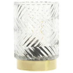 Chic Antique Lampe LED mit Muster, durchsichtig/klar