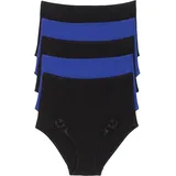 bonprix Taillenslip 5 St. Blau/Schwarz 48/50