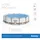 BESTWAY Steel Pro Max Frame Pool Set 488 x 122 cm lichtgrau inkl. Filterpumpe + Zubehör
