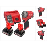 Milwaukee M12 FIW38-602C Akku Schlagschrauber 12 V 339 Nm 3/8" Brushless + 2x Akku 6,0 Ah + Ladegerät