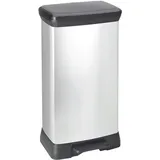Curver Deco Bin 50L Silbern