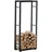 TPFLiving Kaminholzständer Kerry-II Metall 25 x 80 x 150 cm Schwarz