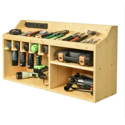 Werkzeugregal Divit WO6 Organizer Wandregal Bambus