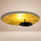 s.luce LED Wand- und Deckenlampe Plate Blattgold / Ø 60cm