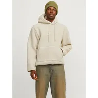 JACK & JONES Kapuzensweatshirt »JORFREDERIKSBERG TEDDY SWEAT HOOD SN«, beige