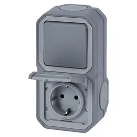 Legrand Schuko-Steckdose IP44 Grau 1 St.