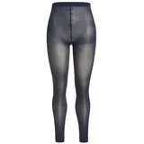 Ulla Popken Damen große Größen Übergrößen Plus Size Strumpf-Leggings, 60 den, flache Nähte nachtblau 56/58 659026139-56+ - 56-58