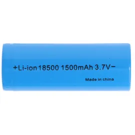 AccuCell 18500 Li-Ion Akku mit 3,6-3,7 Volt, 18500-A1, 1500mAh, flacher Pluspol, 48,9 x 18,3mm