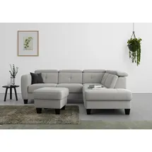 sit&more Stauraumhocker Belluci 58 x 48 x 58 cm Silber