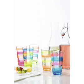 LEONARDO 6er Set Leonardo Wasserglas Event 240 ml Glas Violett Lila