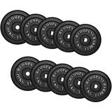Bad Company Hantelscheiben aus Gusseisen I Gewichtsscheiben 30/31 mm für das Hanteltraining I 60kg (8 x 5 kg, 2 x 10 kg)