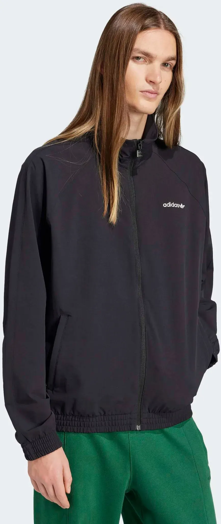 Trainingsjacke ADIDAS ORIGINALS "WOVEN ORIGINALS", Herren, Gr. S, schwarz, Obermaterial: 90% Polyamid, 10% Elasthan, Jacken Trainingsjacke