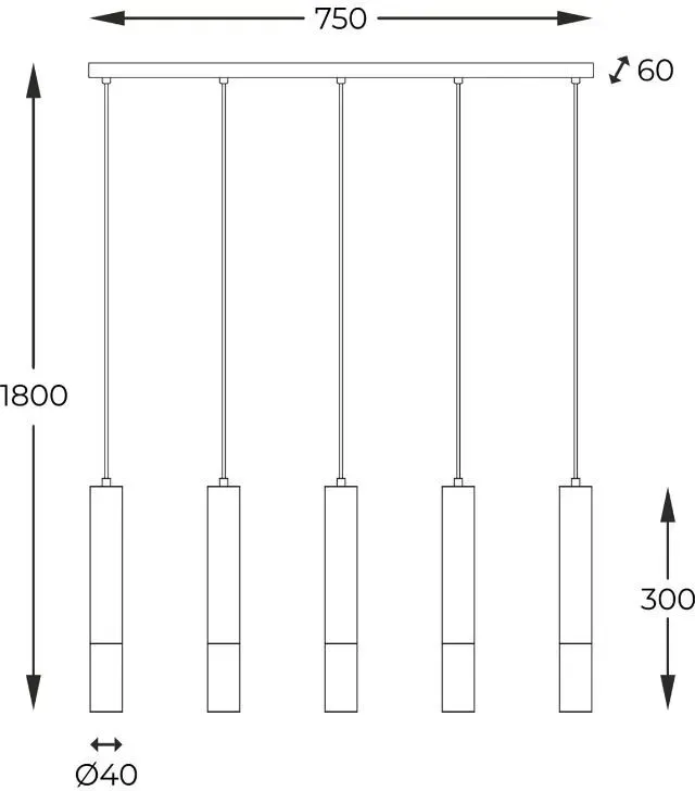 Zuma Line 003064-024518 Pendelleuchte MADERA G9