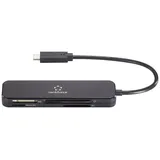 Renkforce RF-PCR-230 Externer Speicherkartenleser USB-C® (USB 3.2 Gen 1) Schwarz