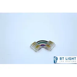LED Band Steckverbinder 5pol, 90° Kabel, Verlängerung für LED RGBW COB Streifen