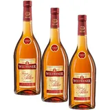 Wilthener Feiner Alter Weinbrand 36% vol., Brandy in V.S.O.P.-Qualität, in Limousin-Eichenholzfässern gelagert (1 x 0.7 l) (Packung mit 3)
