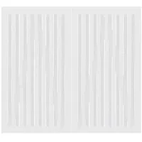 Plus Zauntor Nagano (200 x 180 cm, Weiß RAL 9010, Holz)