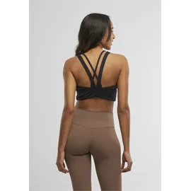 URBAN CLASSICS Ladies Sports Bra crossed - schwarz,
