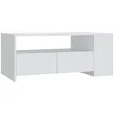 furnicato Couchtisch Weiß Holzwerkstoff 102 x 55 x 42 cm