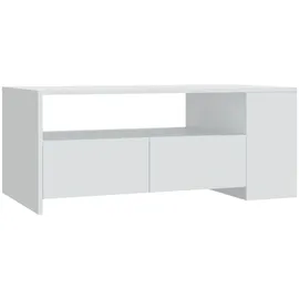 furnicato Couchtisch Weiß Holzwerkstoff 102 x 55 x 42 cm