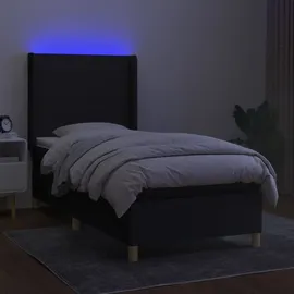 vidaXL Boxspringbett 100 x 200 cm Schwarz
