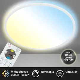 Briloner LED Panel 22W rund 42x3 cm weiß