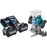 Makita RP 001 GT201 Akku Oberfräse 40 V max. 12 mm Brushless + 2x Akku 5,0 Ah + Ladegerät