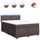 vidaXL Boxspringbett 140 x 200 cm Dunkelbraun
