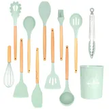 Intirilife Küchenutensilien Set 12-teilig Silikon Mint Grün