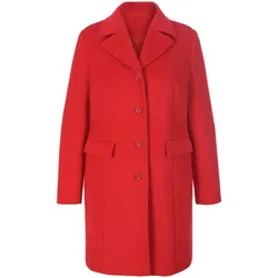 Le manteau à petit col tailleur  Anna Aura rouge