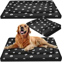 OEM Hundebett Purlov XXL 100 x 70 cm schwarz