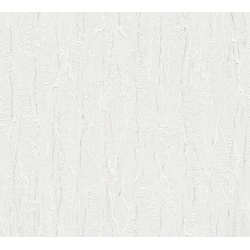 Strukturtapete A.S. CRÉATION "Struktura", weiß (weiß creme), B:0,53m L:10,05m, Papier, Vinyl, Tapeten, Tapete Struktur Tapeten Wohnzimmer Schlafzimmer Küche Flur Design Büro
